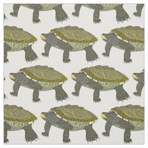 Terrapin (weiß) - Kämmstoff aus Baumwolle Stoff
