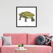 Terrapin (weiß) - Leinwanddruck (Insitu (Wohnzimmer))