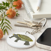 Terrapin (white) - Circle Acrylic Keychain Schlüsselanhänger (Vorderseite rechts)