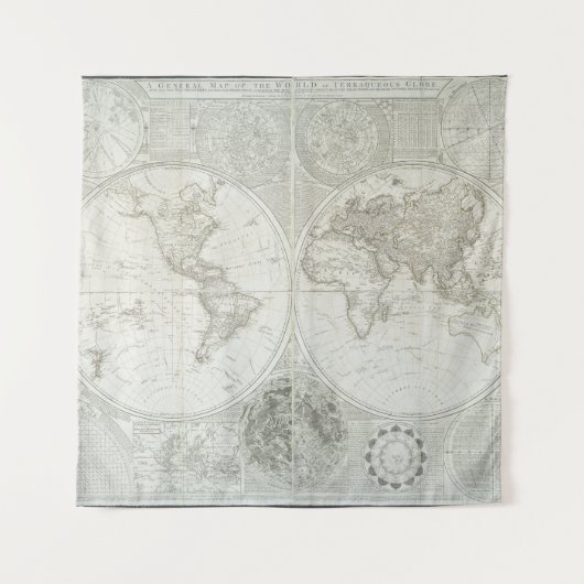 Terraqueous Kugel durch Samuel Dunn | 1787 Wandteppich (Vorderseite)