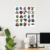 Terrarias All Boss Poster (Heimbüro)