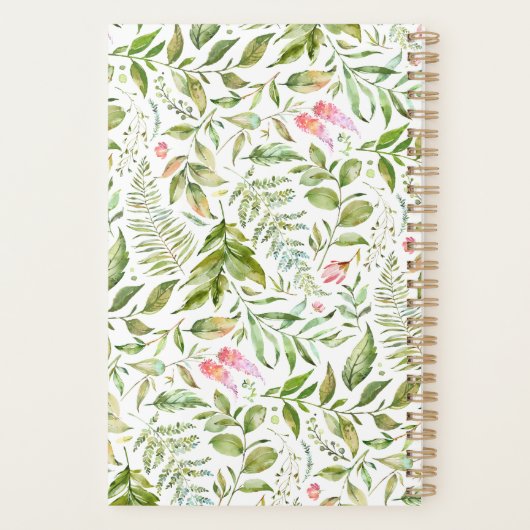 Terrarium Botanisch Personalisiert Planer (Rückseite)