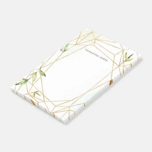 Terrarium Botanisch Personalisiert Post-it Klebezettel (angewinkelt)