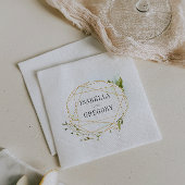 Terrarium | Botanische Personalisierte Hochzeit Serviette