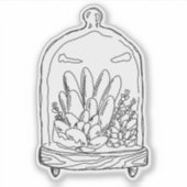 Terrarium Dome Sticker (Vorderseite)