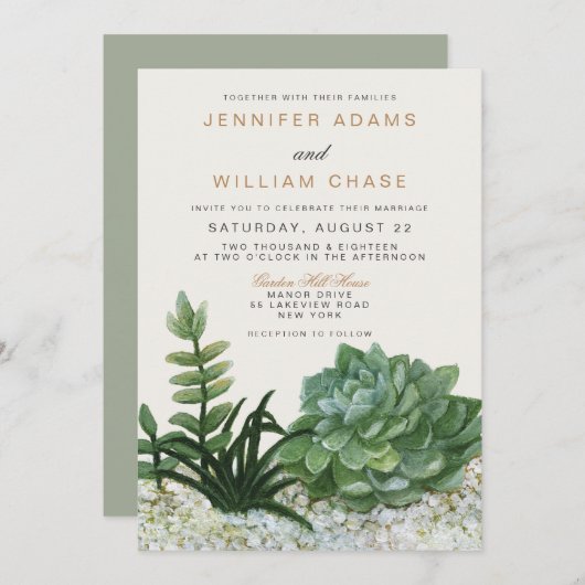 Terrarium Einladung (Vorne/Hinten)