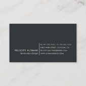 Terrarium Geometric Botanical Visitenkarte (Rückseite)