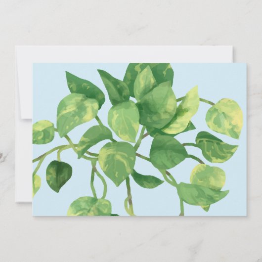 Terrarium-Party Einladung (Rückseite)