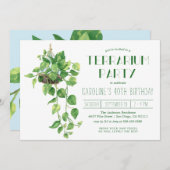 Terrarium-Party Einladung (Vorne/Hinten)