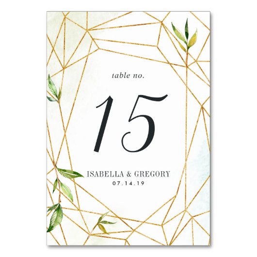 Terrarium | PERSONALISIERTE TISCHNUMMER (Rückseite)