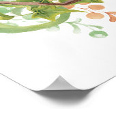 Terrarium Poster mit Aquarellfarben (Ecke)