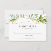 Terrarium RSVP Card Karte (Vorderseite)