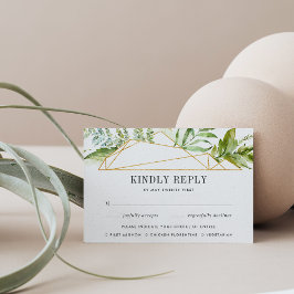 Terrarium RSVP Card mit Entree Choice