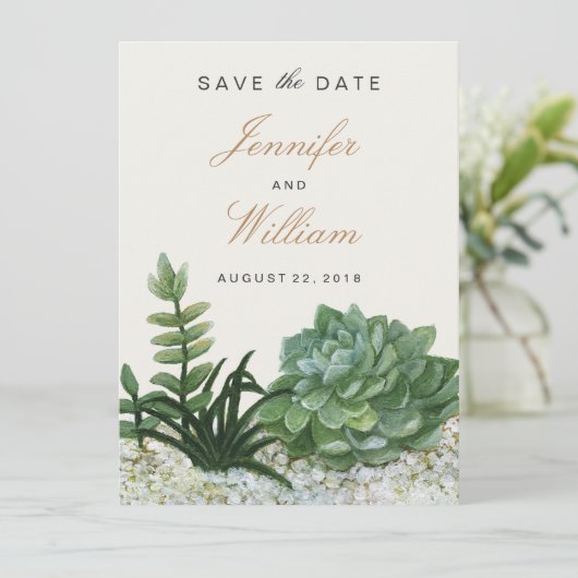 Terrarium Save The Date (Stehend Vorderseite)