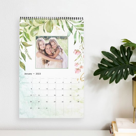 Terrarium Watercolor Botanisch | 12 Foto Kalender
