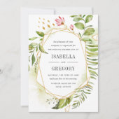 Terrarium Wedding Einladung (Vorderseite)