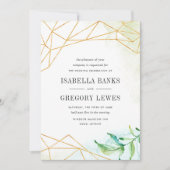 Terrarium Wedding Einladung (Vorderseite)