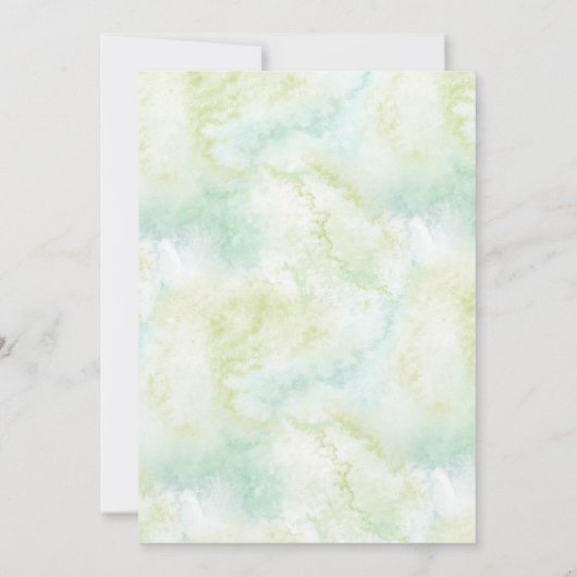 Terrarium Wedding Einladung (Rückseite)