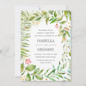 Terrarium Wedding Einladung (Vorderseite)
