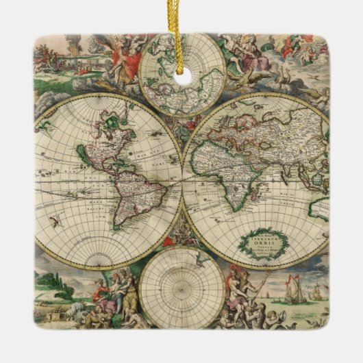 Terrarum Orbis Tabula Keramikornament (Vorderseite)