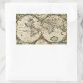 Terrarum Orbis Tabula Rechteckiger Aufkleber (Tasche)