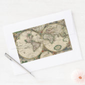 Terrarum Orbis Tabula Rechteckiger Aufkleber (Umschlag)