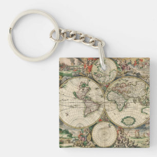 Terrarum Orbis Tabula Schlüsselanhänger