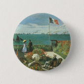 Terrasse am Meer von Claude Monet Button (Vorderseite)