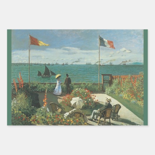 Terrasse am Meer von Claude Monet Geschenkpapier Set (Vorderseite 3)