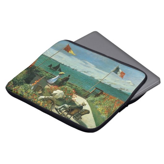 Terrasse am Meer von Claude Monet Laptopschutzhülle (Vorne Oben)