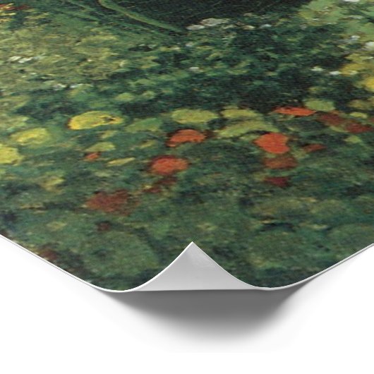 Terrasse am Meer von Claude Monet Poster (Ecke)