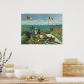 Terrasse am Meer von Claude Monet Poster (Küche)