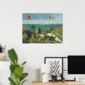 Terrasse am Meer von Claude Monet Poster (Heimbüro)