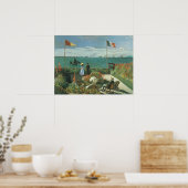 Terrasse am Meer von Claude Monet Poster (Küche)