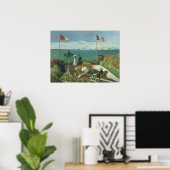 Terrasse am Meer von Claude Monet Poster (Heimbüro)