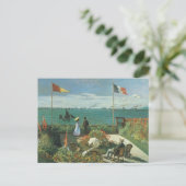 Terrasse am Meer von Claude Monet Postkarte (Stehend Vorderseite)