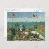 Terrasse am Meer von Claude Monet Postkarte (Vorne/Hinten)