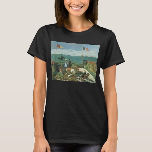 Terrasse am Meer von Claude Monet T-Shirt (Vorderseite)