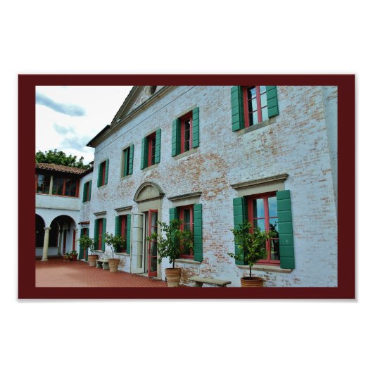 Terrasse Aussicht Fotodruck (Vorne)