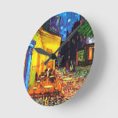 Terrasse Café Terrace on Night Painte Vincent van Runde Wanduhr (Winkel)