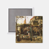 Terrasse des Cafe Montmartre (F238)Van Gogh Fine A Magnet (Vorderseite/Rückseite)