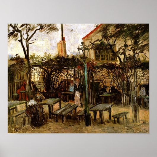Terrasse des Cafe Montmartre (F238)Van Gogh Fine A Poster (Vorne)