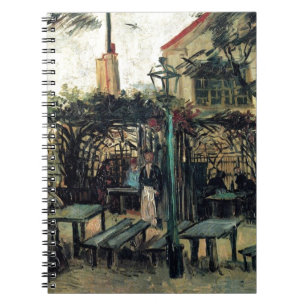 Terrasse des Cafés am Montmartre La Guinguette Notizblock