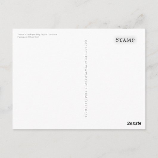 Terrasse des Leper King Postkarte (Rückseite)