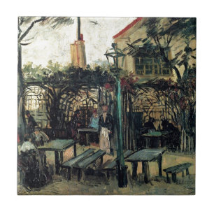 Terrasse eines Cafés am Montmartre La Guinguette Fliese