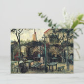 Terrasse eines Cafés, Montmartre von Vincent van G (Stehend Vorderseite)