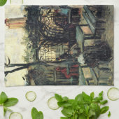 Terrasse eines Cafés, Montmartre von Vincent van G Geschirrtuch (Gefaltet)