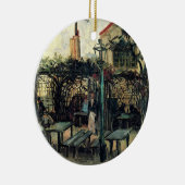 Terrasse eines Cafés, Montmartre von Vincent van G Keramik Ornament (Rechts)