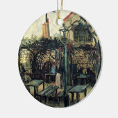 Terrasse eines Cafés, Montmartre von Vincent van G Keramik Ornament (Links)