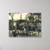 Terrasse eines Cafés, Montmartre von Vincent van G Leinwanddruck (Vorderseite)